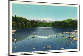 North Conway, New Hampshire - View of Mount Washington and the Saco-Lantern Press-Mounted Art Print