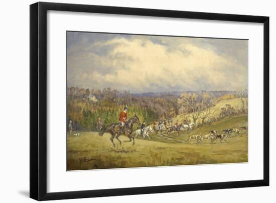 North Cotswold From Springhill-John King-Framed Premium Giclee Print