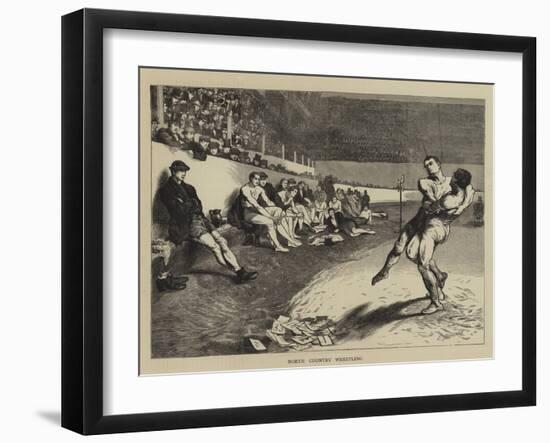 North Country Wrestling-Edwin Buckman-Framed Giclee Print