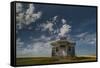 North Dakota, Abandoned Township Hall on the North Dakota Prairie-Judith Zimmerman-Framed Stretched Canvas