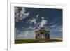 North Dakota, Abandoned Township Hall on the North Dakota Prairie-Judith Zimmerman-Framed Photographic Print