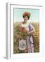 North Dakota Belle, with sickle-null-Framed Art Print