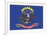 North Dakota State Flag-Lantern Press-Framed Art Print