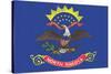 North Dakota State Flag-Lantern Press-Stretched Canvas