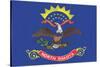 North Dakota State Flag-Lantern Press-Stretched Canvas