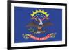 North Dakota State Flag-Lantern Press-Framed Premium Giclee Print