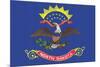 North Dakota State Flag-Lantern Press-Mounted Premium Giclee Print