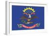 North Dakota State Flag-Lantern Press-Framed Art Print