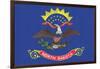 North Dakota State Flag-Lantern Press-Framed Art Print