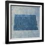 North Dakota State Words-David Bowman-Framed Giclee Print