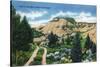 North Dakota, T. Roosevelt National Park View of a Scenic Trail in the Badlands-Lantern Press-Stretched Canvas