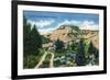 North Dakota, T. Roosevelt National Park View of a Scenic Trail in the Badlands-Lantern Press-Framed Premium Giclee Print