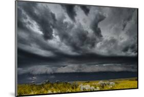 North Dakota, Theodore Roosevelt National Park, Lightening Strike on the Dakota Plains-Judith Zimmerman-Mounted Photographic Print