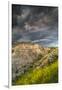 North Dakota, Theodore Roosevelt National Park, Thunderstorm Approach on the Dakota Prairie-Judith Zimmerman-Framed Photographic Print