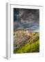 North Dakota, Theodore Roosevelt National Park, Thunderstorm Approach on the Dakota Prairie-Judith Zimmerman-Framed Photographic Print