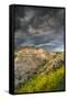 North Dakota, Theodore Roosevelt National Park, Thunderstorm Approach on the Dakota Prairie-Judith Zimmerman-Framed Stretched Canvas