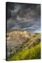 North Dakota, Theodore Roosevelt National Park, Thunderstorm Approach on the Dakota Prairie-Judith Zimmerman-Stretched Canvas