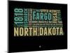 North Dakota Word Cloud 1-NaxArt-Mounted Art Print