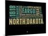 North Dakota Word Cloud 1-NaxArt-Mounted Art Print