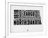 North Dakota Word Cloud 2-NaxArt-Framed Art Print