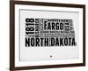 North Dakota Word Cloud 2-NaxArt-Framed Art Print