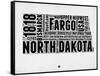 North Dakota Word Cloud 2-NaxArt-Framed Stretched Canvas