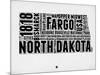 North Dakota Word Cloud 2-NaxArt-Mounted Art Print