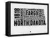 North Dakota Word Cloud 2-NaxArt-Framed Stretched Canvas