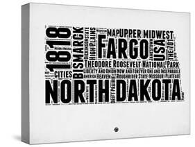 North Dakota Word Cloud 2-NaxArt-Stretched Canvas