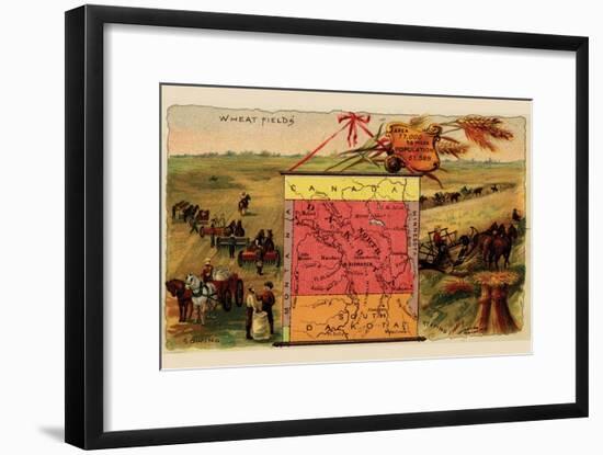 North Dakota-Arbuckle Brothers-Framed Art Print