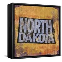 North Dakota-Art Licensing Studio-Framed Stretched Canvas