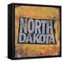 North Dakota-Art Licensing Studio-Framed Stretched Canvas