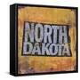 North Dakota-Art Licensing Studio-Framed Stretched Canvas