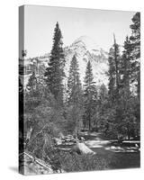 North Dome, 3730 ft., Yosemite-Carleton E Watkins-Stretched Canvas