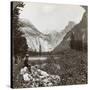 North Dome, Half Dome and Clouds Rest, Yosemite Valley, California, USA, 1902-Underwood & Underwood-Stretched Canvas