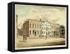 North-East Corner of Wall and William Streets, New York City, 1798 (W/C and Ink on Paper)-Archibald Robertson-Framed Stretched Canvas