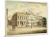 North-East Corner of Wall and William Streets, New York City, 1798 (W/C and Ink on Paper)-Archibald Robertson-Mounted Giclee Print