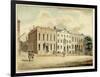 North-East Corner of Wall and William Streets, New York City, 1798 (W/C and Ink on Paper)-Archibald Robertson-Framed Giclee Print