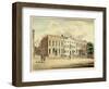 North-East Corner of Wall and William Streets, New York City, 1798 (W/C and Ink on Paper)-Archibald Robertson-Framed Giclee Print