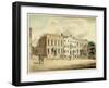 North-East Corner of Wall and William Streets, New York City, 1798 (W/C and Ink on Paper)-Archibald Robertson-Framed Giclee Print