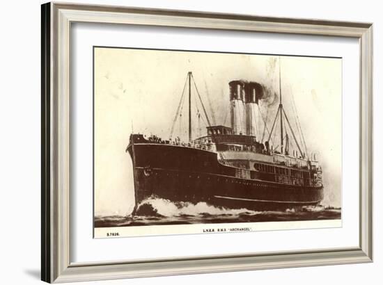 North East Railway, Lner, R.M.S Archangel, Dampfer-null-Framed Giclee Print