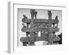 North, East South, West Gates of Sanchi Temple in India-Eliot Elisofon-Framed Photographic Print