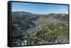 North East Valley, Dunedin, South Island, New Zealand, aerial-David Wall-Framed Stretched Canvas