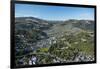 North East Valley, Dunedin, South Island, New Zealand, aerial-David Wall-Framed Photographic Print