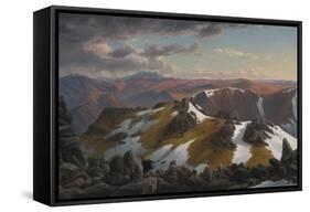 North-East View from the Northern Top of Mount Kosciusko, 1863-Eugene Von Guerard-Framed Stretched Canvas