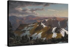 North-East View from the Northern Top of Mount Kosciusko, 1863-Eugene Von Guerard-Stretched Canvas
