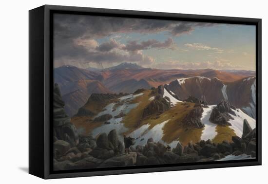 North-East View from the Northern Top of Mount Kosciusko, 1863-Eugene Von Guerard-Framed Stretched Canvas