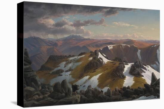 North-East View from the Northern Top of Mount Kosciusko, 1863-Eugene Von Guerard-Stretched Canvas