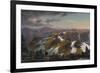 North-East View from the Northern Top of Mount Kosciusko, 1863-Eugene Von Guerard-Framed Giclee Print