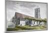 North-East View of All Saints Church, Fulham, London, C1800-null-Mounted Giclee Print